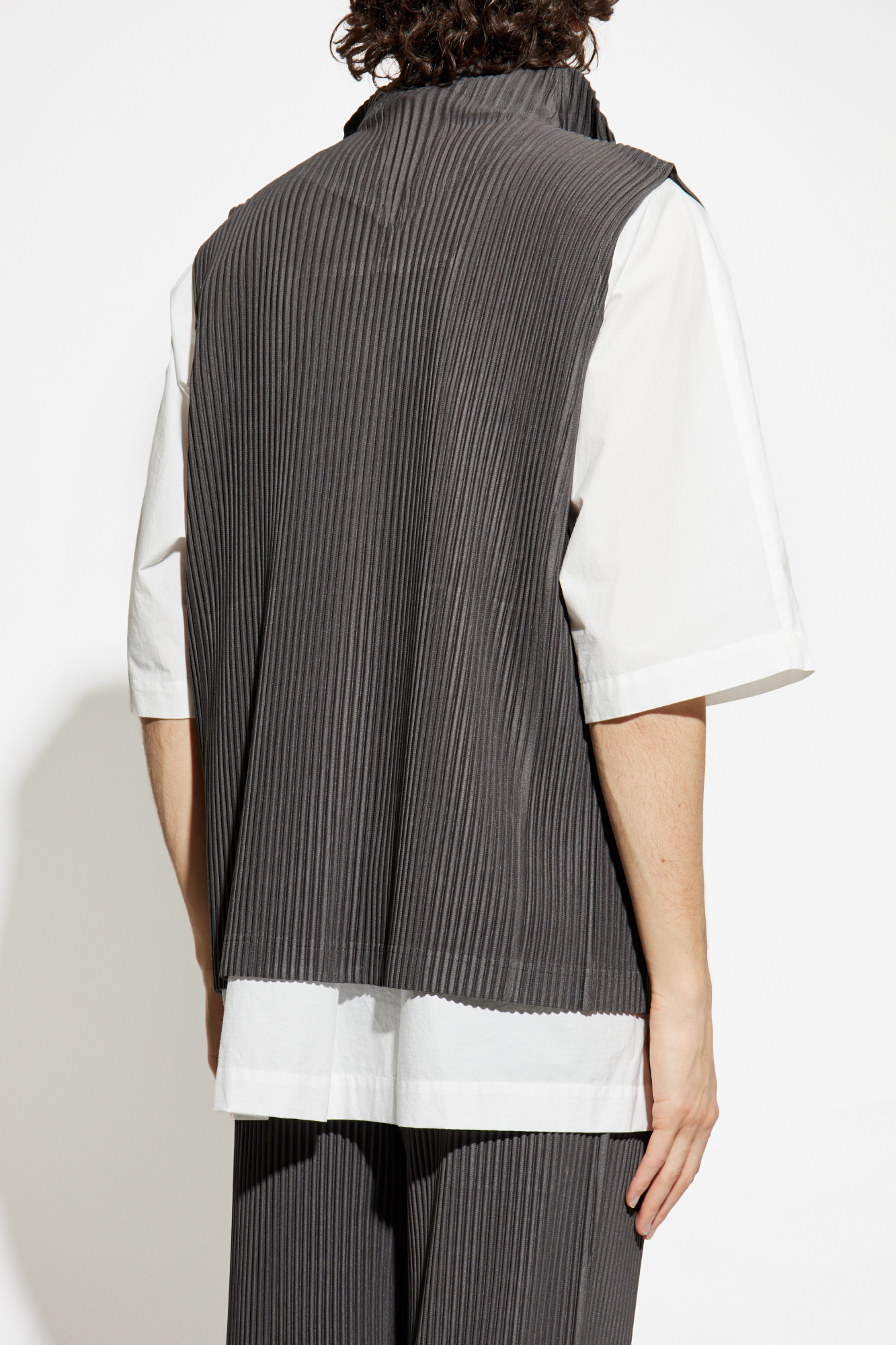 Grey Pleated vest Homme Plissé Issey Miyake - Vitkac Canada